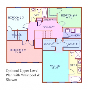 The Irvington - Opt Second Floor Plan w/WP & Shower